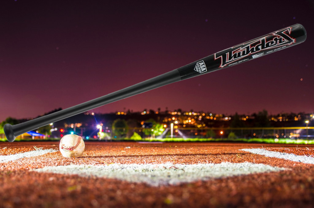 Brett Bros. Thunder Bamboo/Maple Wood ASA Slow Pitch Softball Bat: SST500 Black/Red